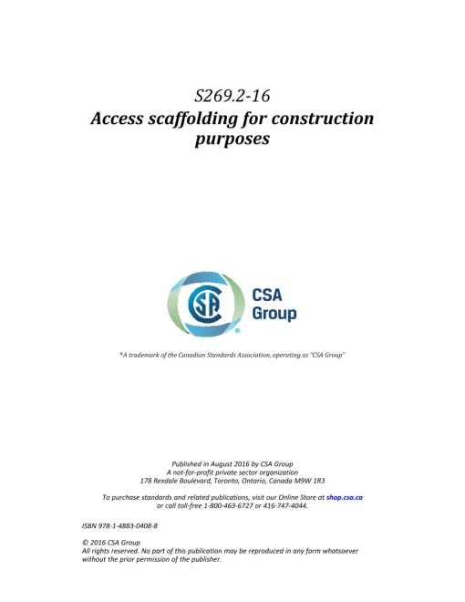 CSA S269.2-16 (R2021) pdf