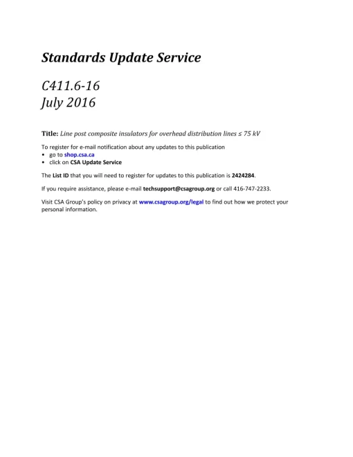 CSA C411.6-16 (R2021) pdf