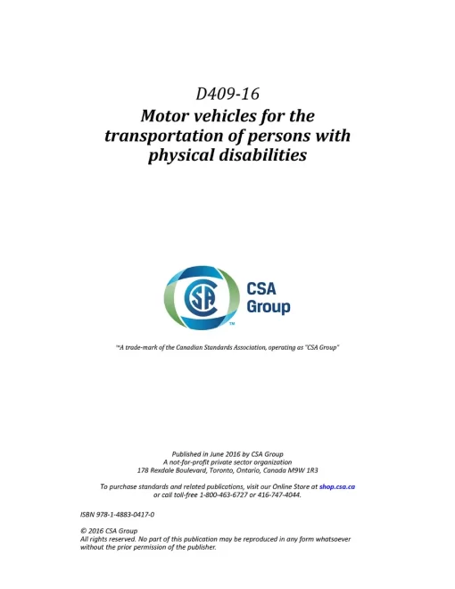 CSA D409-16 (R2021) pdf