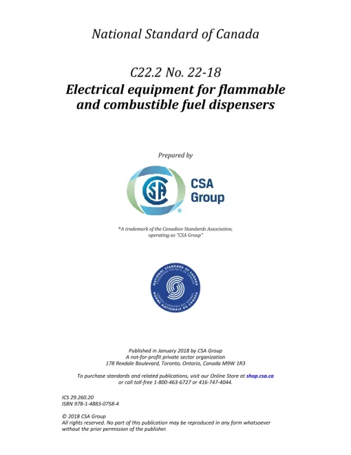 CSA C22.2 No. 22-18 (R2022) pdf