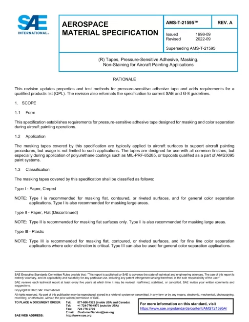 SAE AMST21595A pdf