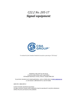 CSA C22.2 NO. 205-17 (R2022) pdf