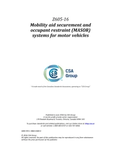 CSA Z605-16 (R2021) pdf