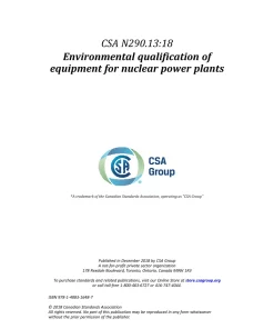 CSA N290.13:18 (R2023) pdf