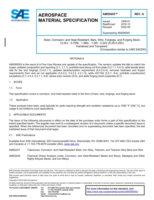 SAE AMS5655G pdf