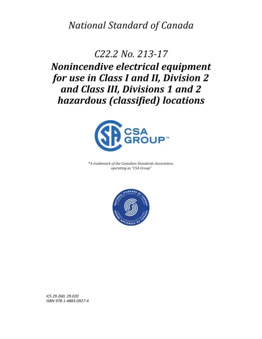 CSA C22.2 NO. 213-17 (R2022) pdf