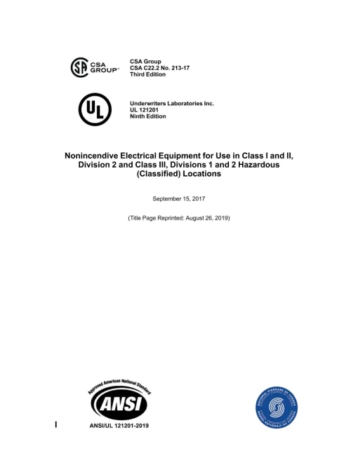 CSA C22.2 NO. 213-17 (R2022) pdf