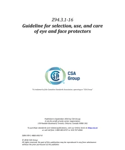 CSA Z94.3.1-16 pdf