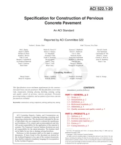 ACI 522.1-20 pdf