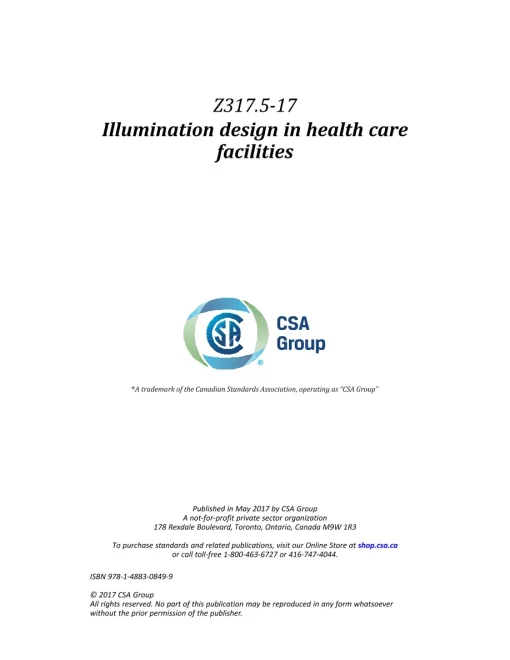 CSA Z317.5-17 (R2022) pdf