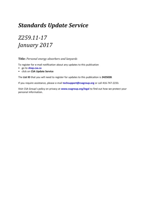 CSA Z259.11-17 (R2021) pdf