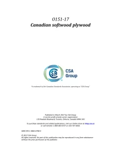 CSA O151-17 (R2022) pdf