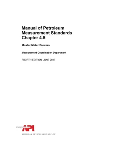 API MPMS Chapter 4.5 pdf