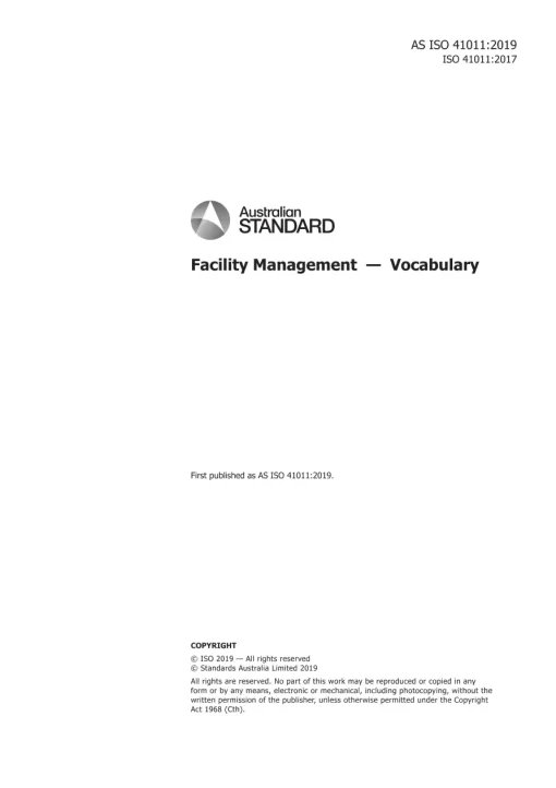 AS ISO 41011:2019 pdf