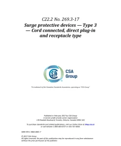 CSA C22.2 NO. 269.3-17 (R2022) pdf