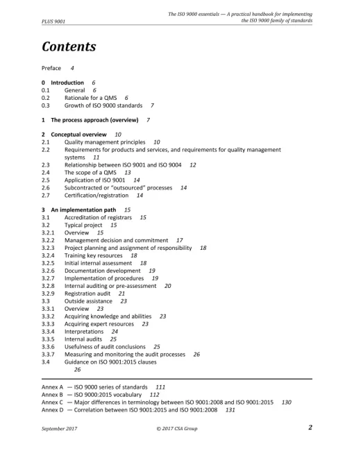 CSA PLUS 9001 (5th ed. pub. 2017) pdf