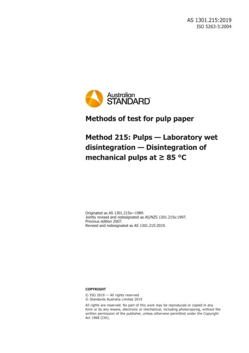 AS 1301.215:2019 pdf