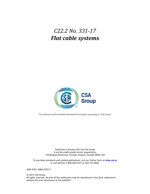 CSA C22.2 NO. 331-17 (R2021) pdf