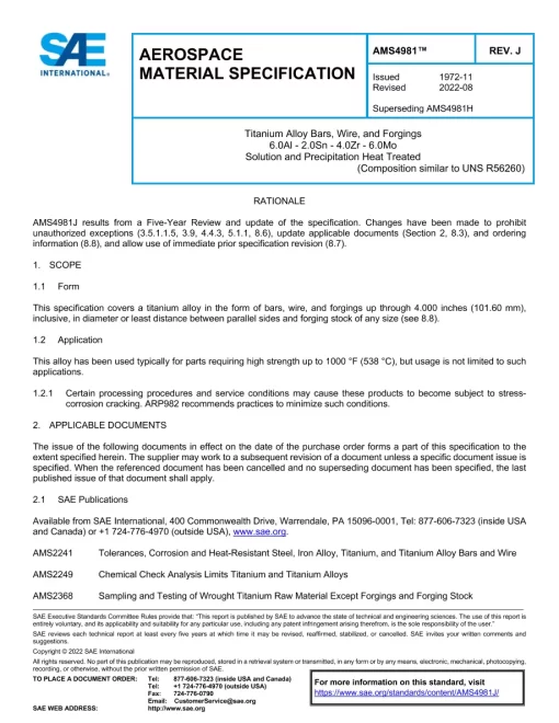 SAE AMS4981J pdf