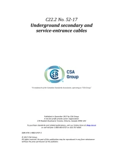 CSA C22.2 NO. 52-17 (R2022) pdf