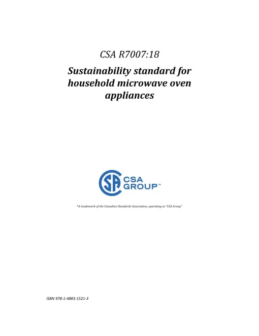 CSA R7007-18 (R2023) pdf