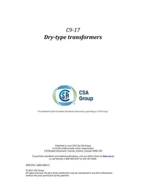 CSA C9-17 (R2022) pdf