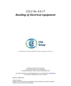 CSA C22.2 NO. 0.4-17 (R2022) pdf