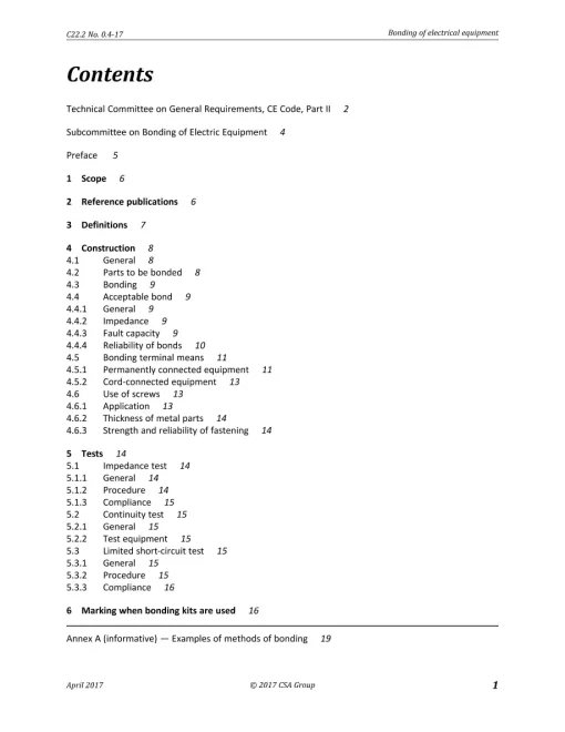 CSA C22.2 NO. 0.4-17 (R2022) pdf