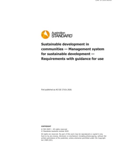 AS ISO 37101:2020 pdf