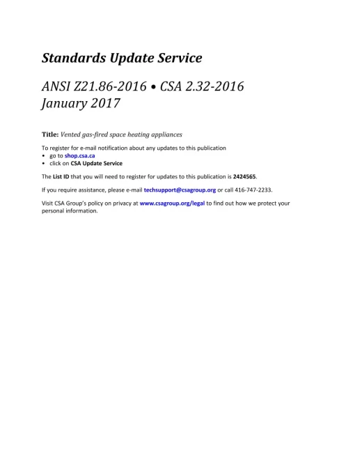 CSA ANSI Z21.86-2016 (R2021)/CSA 2.32-2016 (R2021) pdf