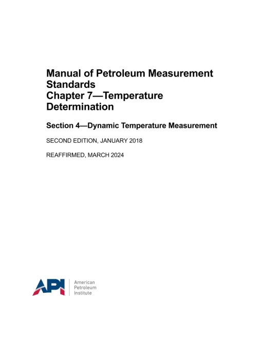 API MPMS Chapter 7.4 (R2024) pdf