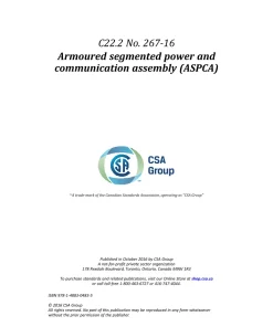 CSA C22.2 NO. 267-16 (R2021) pdf