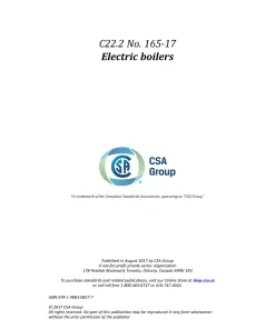 CSA C22.2 NO. 165-17 (R2022) pdf