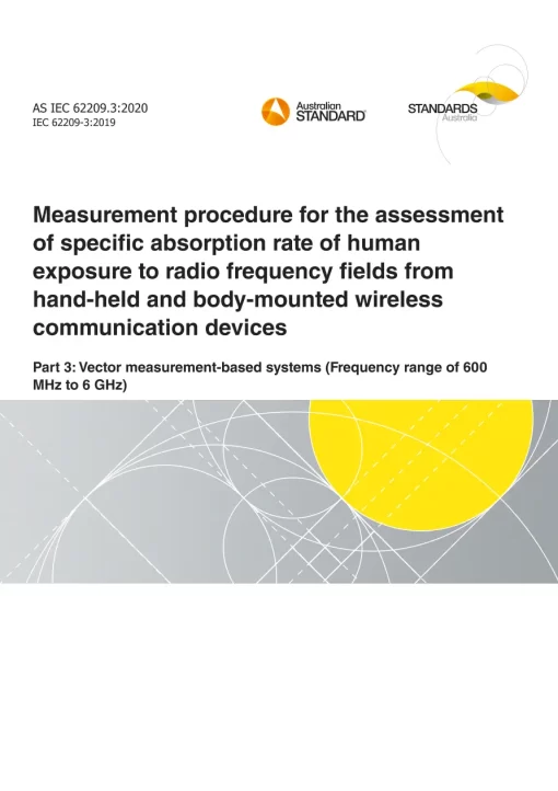 AS IEC 62209.3:2020 pdf