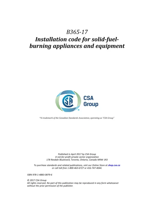 CSA B365-17 (R2022) pdf