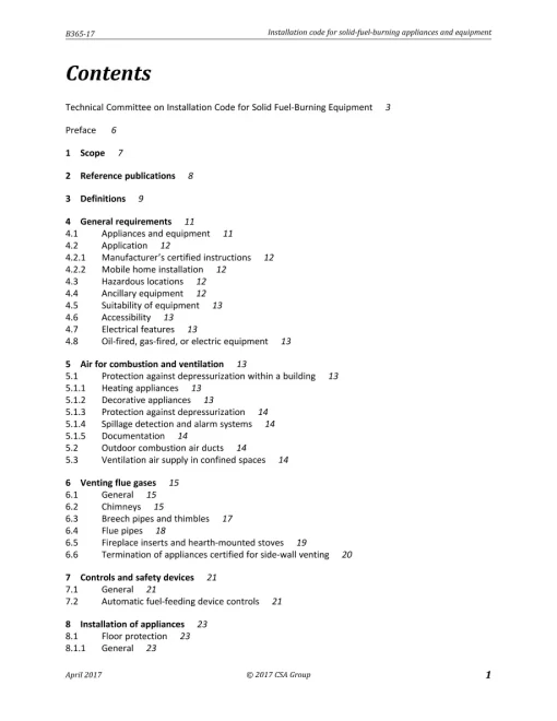 CSA B365-17 (R2022) pdf