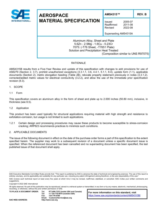 SAE AMS4315B pdf