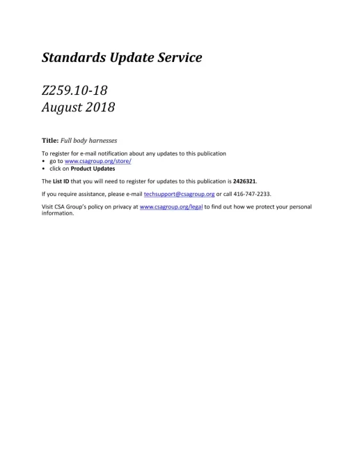 CSA Z259.10-18 (R2023) pdf