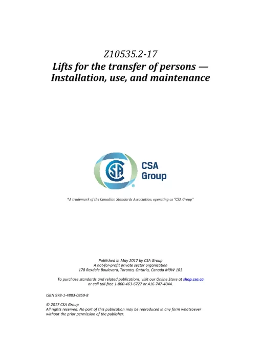 CSA Z10535.2-17 (R2022) pdf