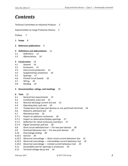 CSA C22.2 NO. 269.2-17 (R2022) pdf