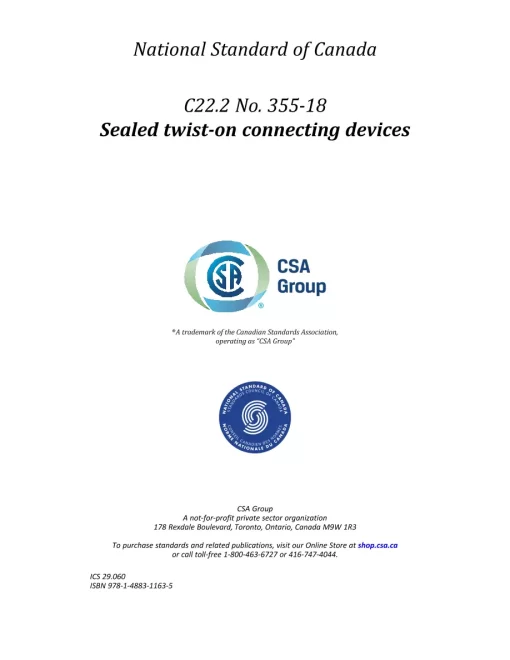 CSA C22.2 NO. 355-18 (R2022) pdf