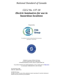 CSA C22.2 No. 137-18 (R2022) pdf