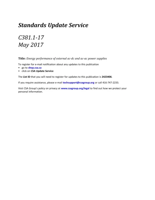 CSA C381.1-17 (R2022) pdf