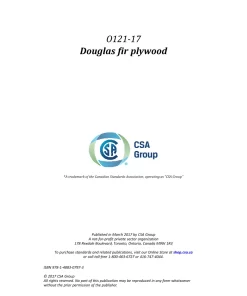 CSA O121-17 (R2022) pdf