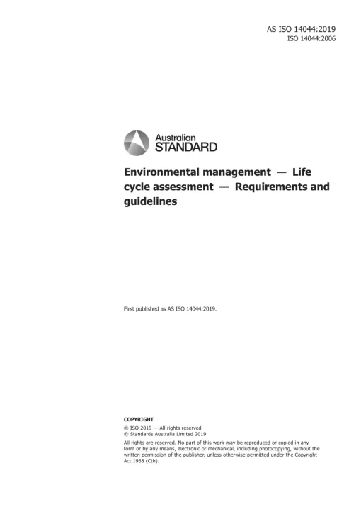 AS ISO 14044:2019 pdf