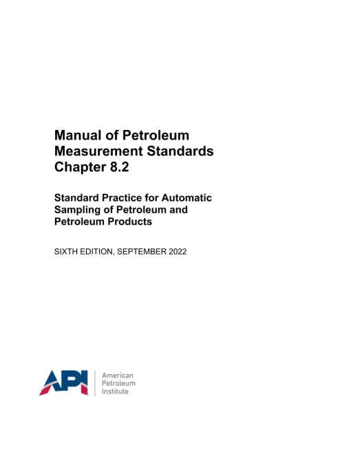 API MPMS Chapter 8.2 pdf