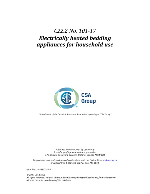 CSA C22.2 NO. 101-17 (R2022) pdf