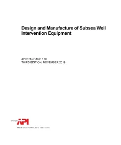 API Standard 17G pdf