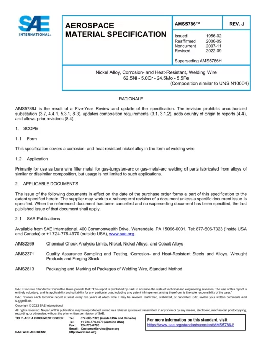 SAE AMS5786J pdf