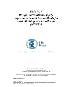 CSA B354.9-17 (R2022) pdf